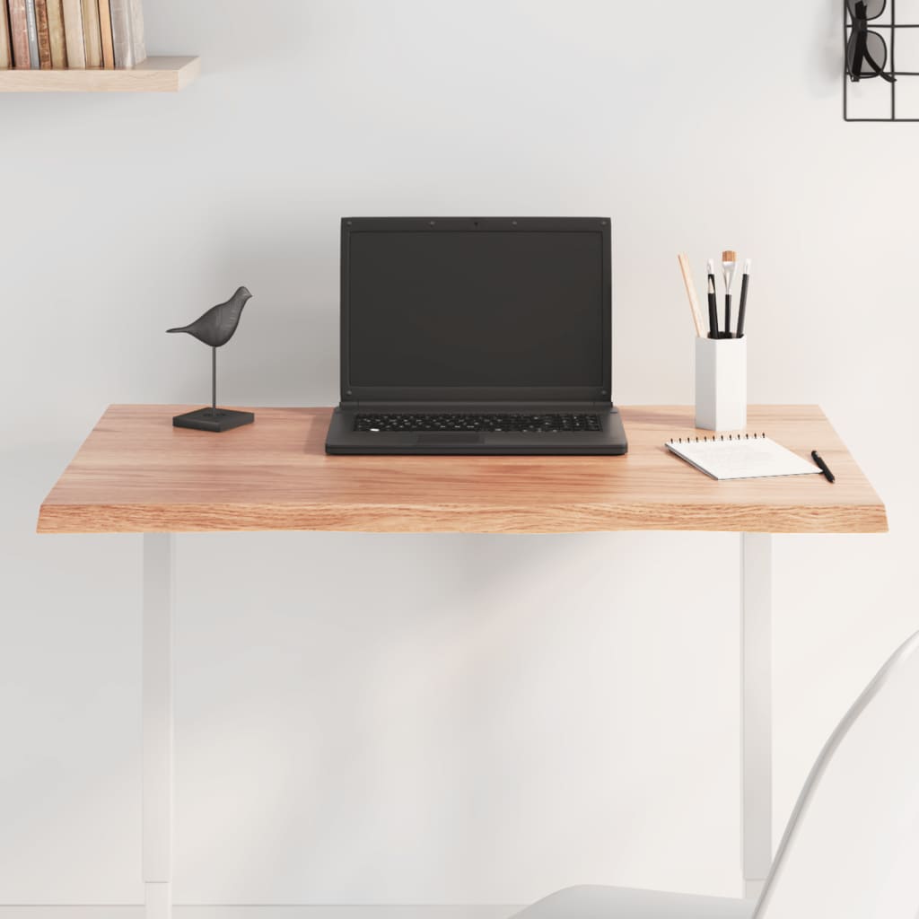 vidaXL Table Top Live Edge 40x40x2 cm Solid Oakwood