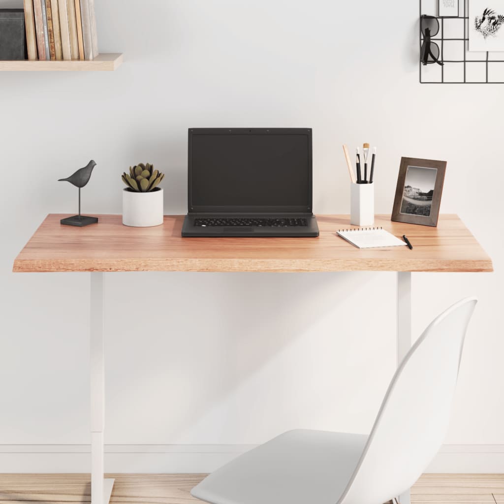 vidaXL Table Top Live Edge 40x40x2 cm Solid Oakwood