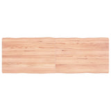 vidaXL Table Top Live Edge 40x40x2 cm Solid Oakwood