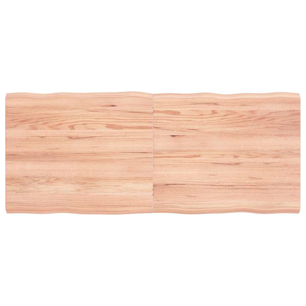 vidaXL Table Top Live Edge 40x40x2 cm Solid Oakwood