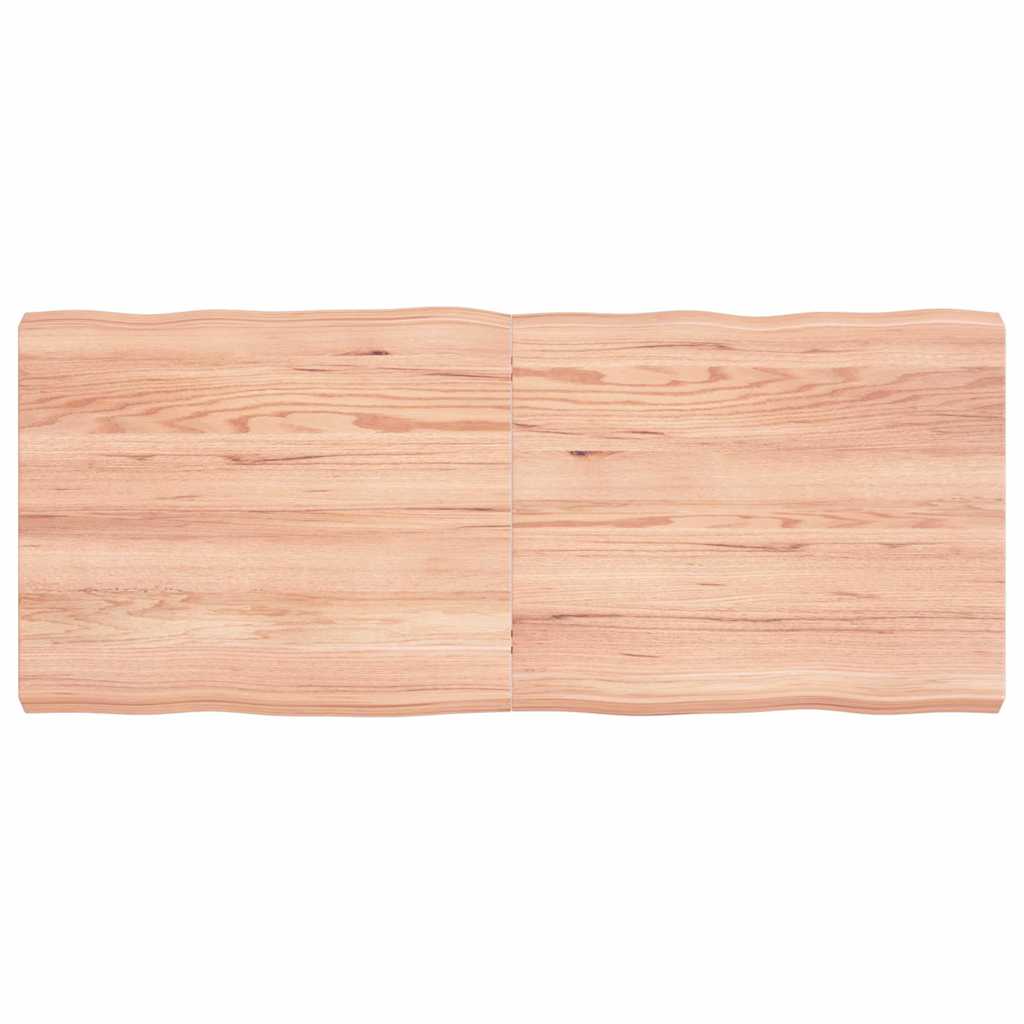 vidaXL Table Top Live Edge 40x40x2 cm Solid Oakwood