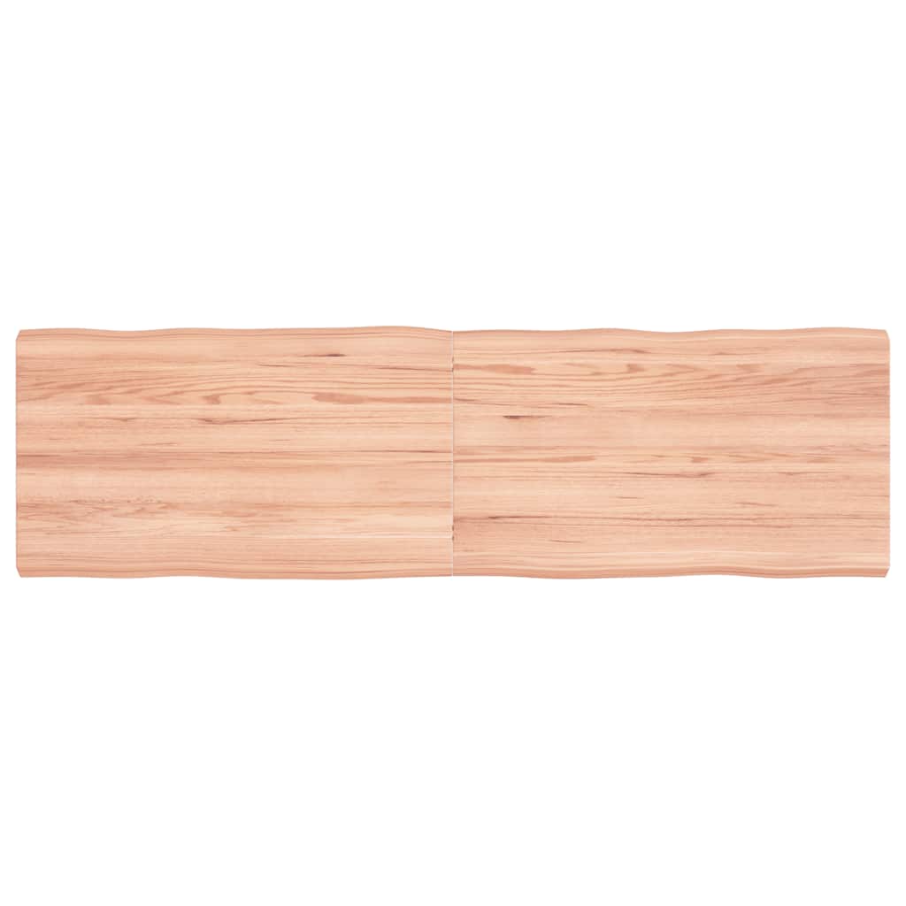 vidaXL Table Top Live Edge 40x40x2 cm Solid Oakwood