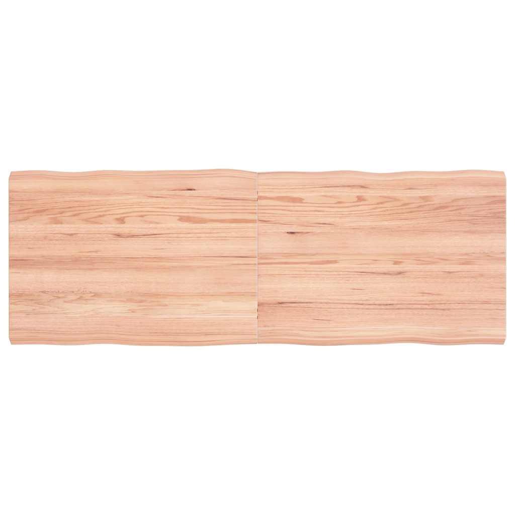 vidaXL Table Top Live Edge 40x40x2 cm Solid Oakwood