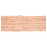 vidaXL Table Top Live Edge 40x40x2 cm Solid Oakwood