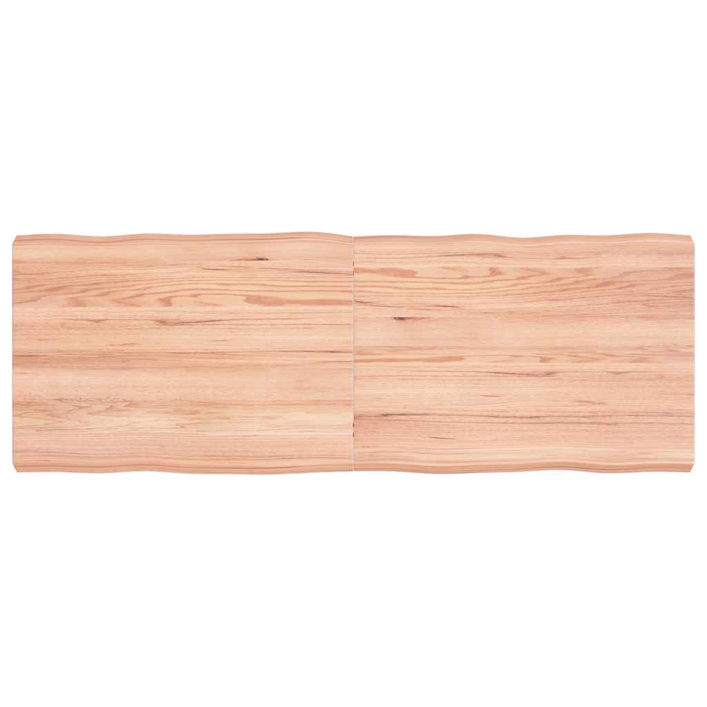 vidaXL Table Top Live Edge 40x40x2 cm Solid Oakwood