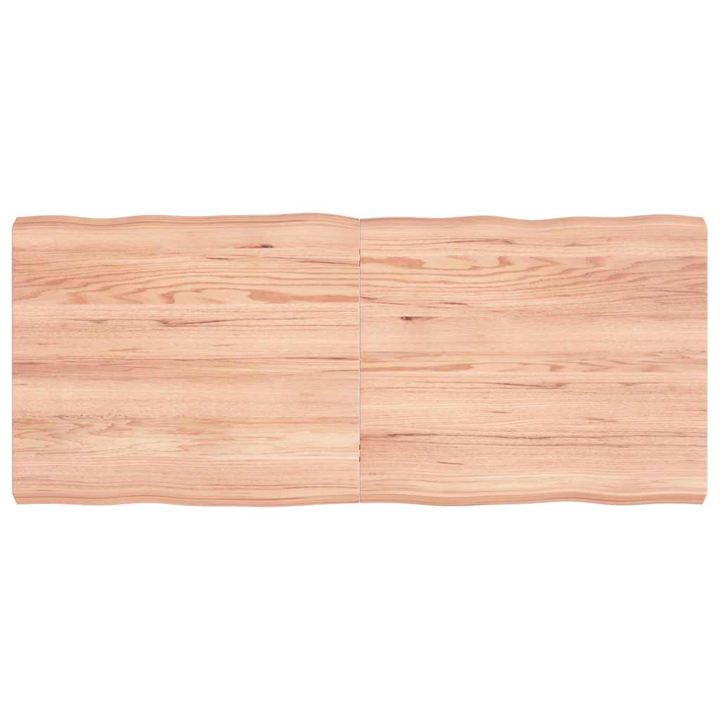vidaXL Table Top Live Edge 40x40x2 cm Solid Oakwood