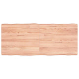 vidaXL Table Top Live Edge 40x40x2 cm Solid Oakwood