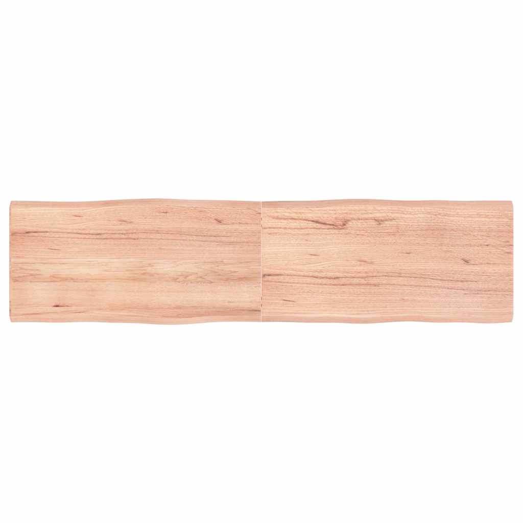 vidaXL Table Top Live Edge 40x40x2 cm Solid Oakwood