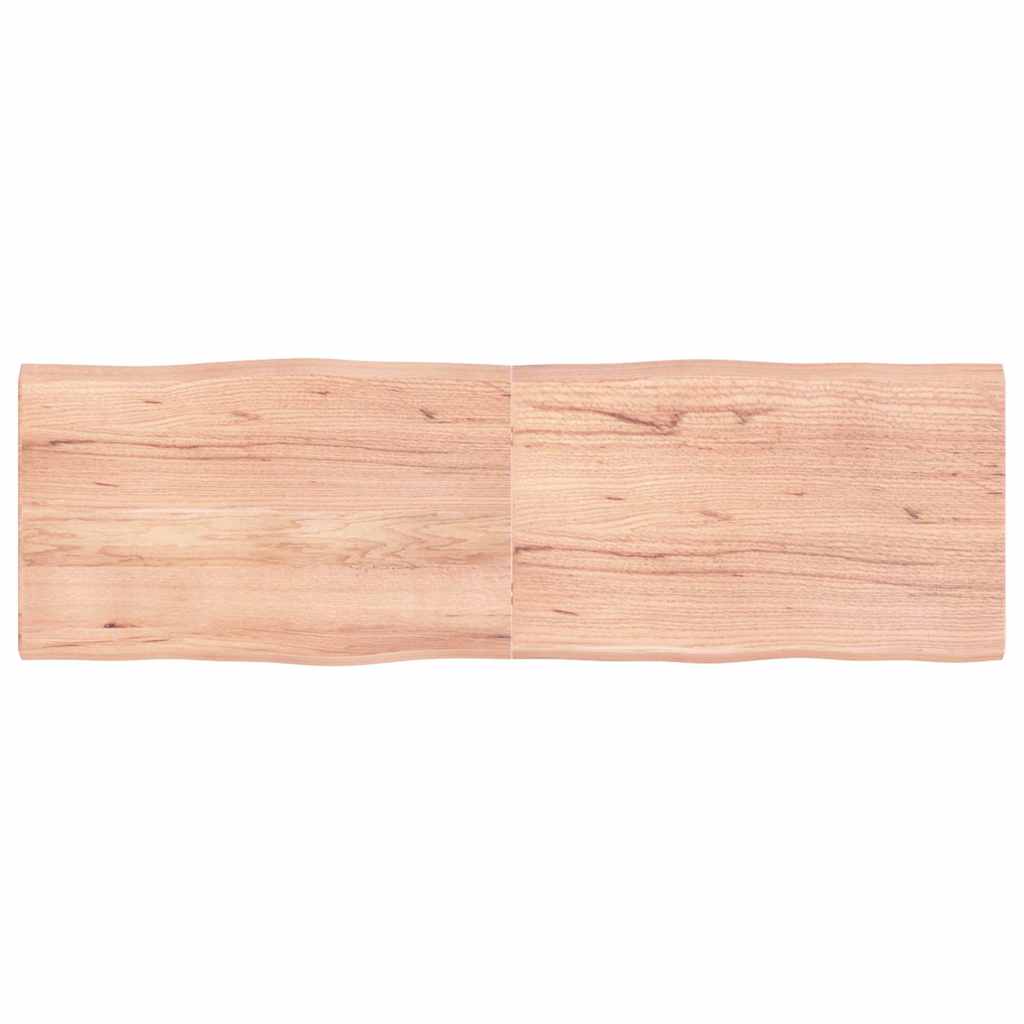 vidaXL Table Top Live Edge 40x40x2 cm Solid Oakwood