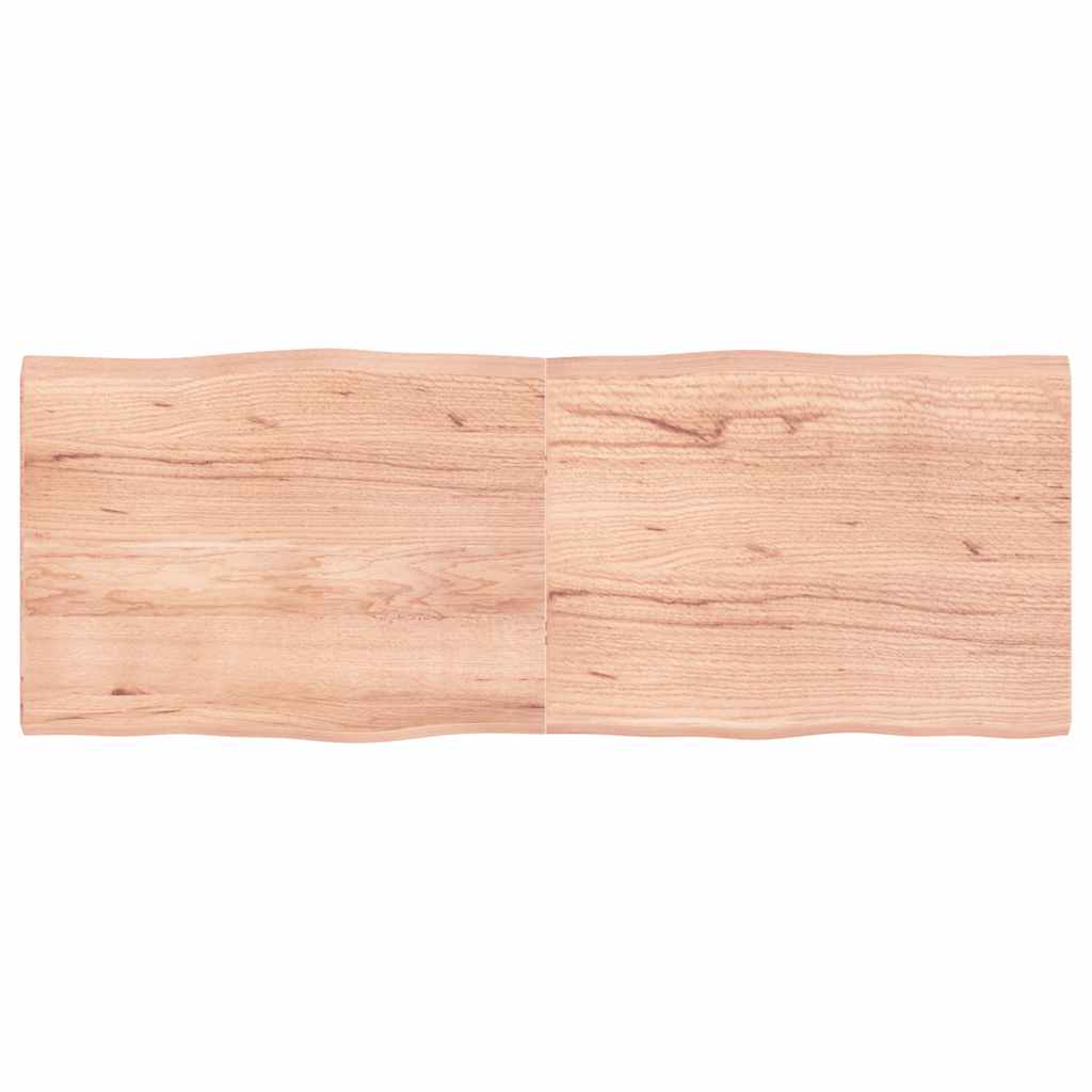 vidaXL Table Top Live Edge 40x40x2 cm Solid Oakwood