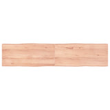 vidaXL Table Top Live Edge 40x40x2 cm Solid Oakwood
