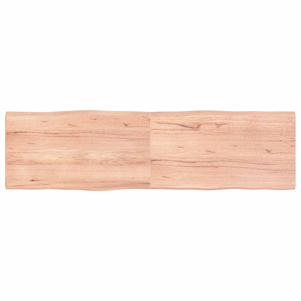 vidaXL Table Top Live Edge 40x40x2 cm Solid Oakwood