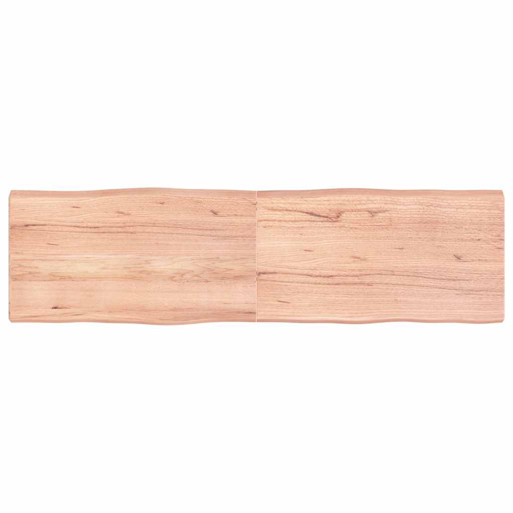 vidaXL Table Top Live Edge 40x40x2 cm Solid Oakwood