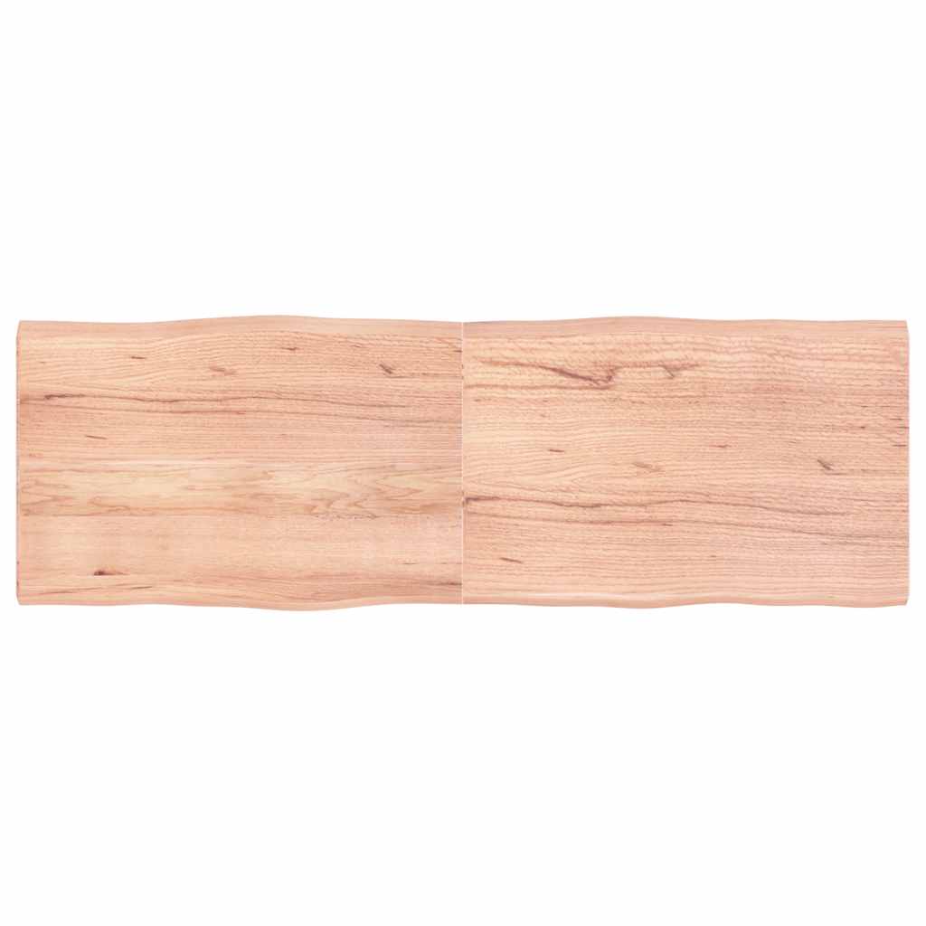 vidaXL Table Top Live Edge 40x40x2 cm Solid Oakwood