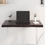 vidaXL Table Top Live Edge 40x40x2 cm Solid Oakwood