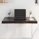 vidaXL Table Top Live Edge 40x40x2 cm Solid Oakwood