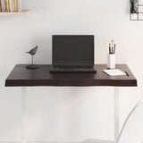vidaXL Table Top Live Edge 40x40x2 cm Solid Oakwood