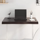 vidaXL Table Top Live Edge 40x40x2 cm Solid Oakwood
