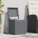 vidaXL Tuinbox 90 L PP rattan zwart