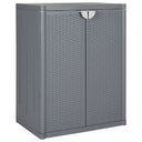 vidaXL Tuinkast 65x45x88 cm polypropyleen rattan zwart