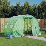 vidaXL Tuinkas met stalen frame 12 m² 4x3x2 m groen