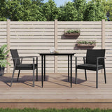 vidaXL Tuinstoelen 4 st met kussens 56,5x57x83 cm poly rattan bruin