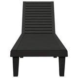 vidaXL Ligbed 155x58x83 cm polypropeen zwart