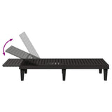vidaXL Ligbed 155x58x83 cm polypropeen zwart