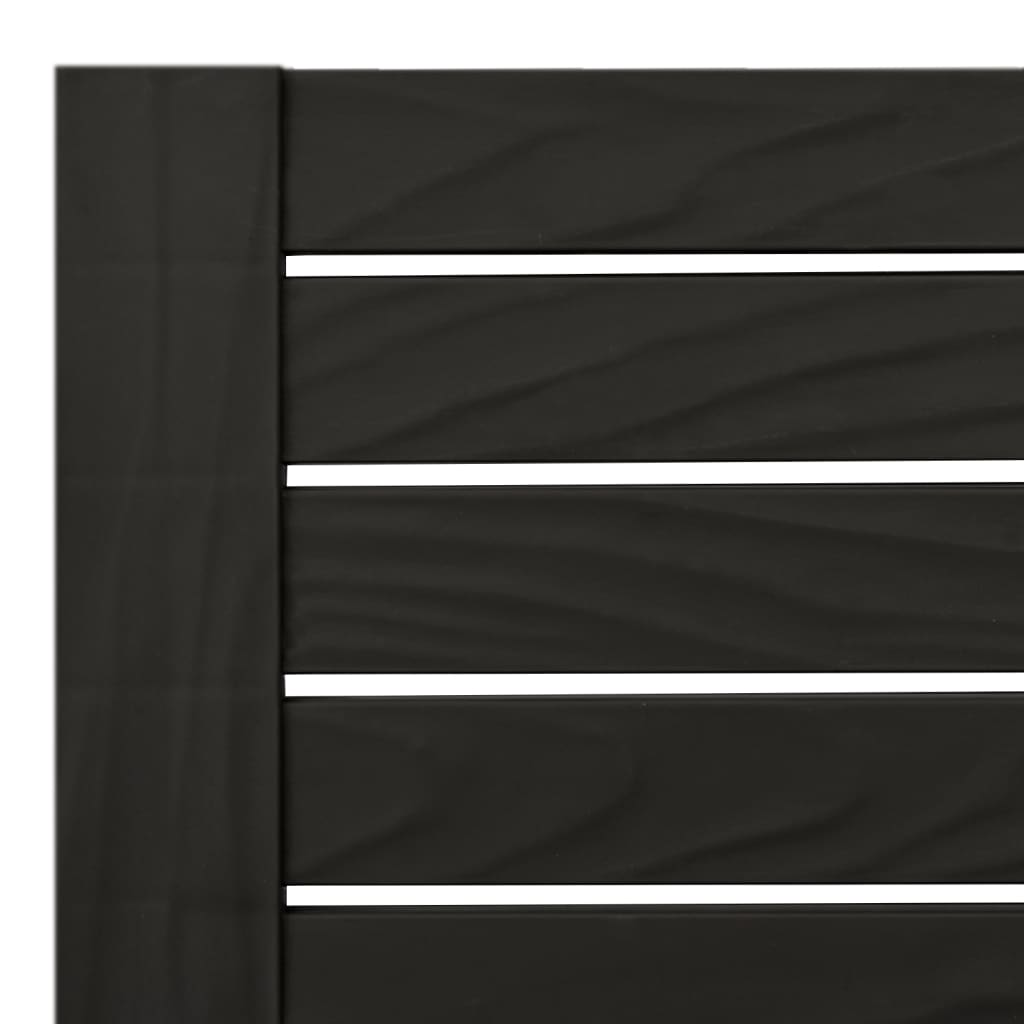 vidaXL Ligbed tweepersoons 155x138x83 cm polypropeen zwart