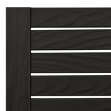 vidaXL Ligbed tweepersoons 155x138x83 cm polypropeen zwart