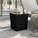 vidaXL Garden Table with Removable Lid Polypropylene Black