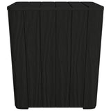 vidaXL Garden Table with Removable Lid Polypropylene Black
