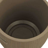 vidaXL 4-in-1 Garden Storage Box Polypropylene Black