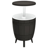 vidaXL IJskoeltafel 3-in-1 polypropeen zwart