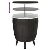 vidaXL IJskoeltafel 3-in-1 polypropeen zwart