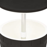 vidaXL IJskoeltafel 3-in-1 polypropeen zwart