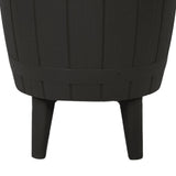 vidaXL IJskoeltafel 3-in-1 polypropeen zwart