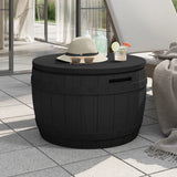 vidaXL Tuinbox 3-in-1 polypropeen zwart
