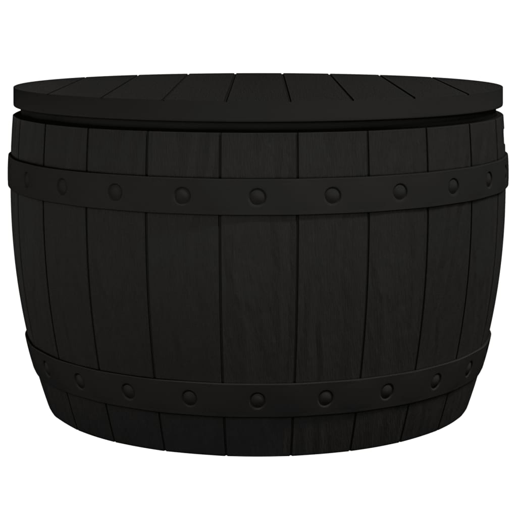 vidaXL Tuinbox 3-in-1 polypropeen zwart