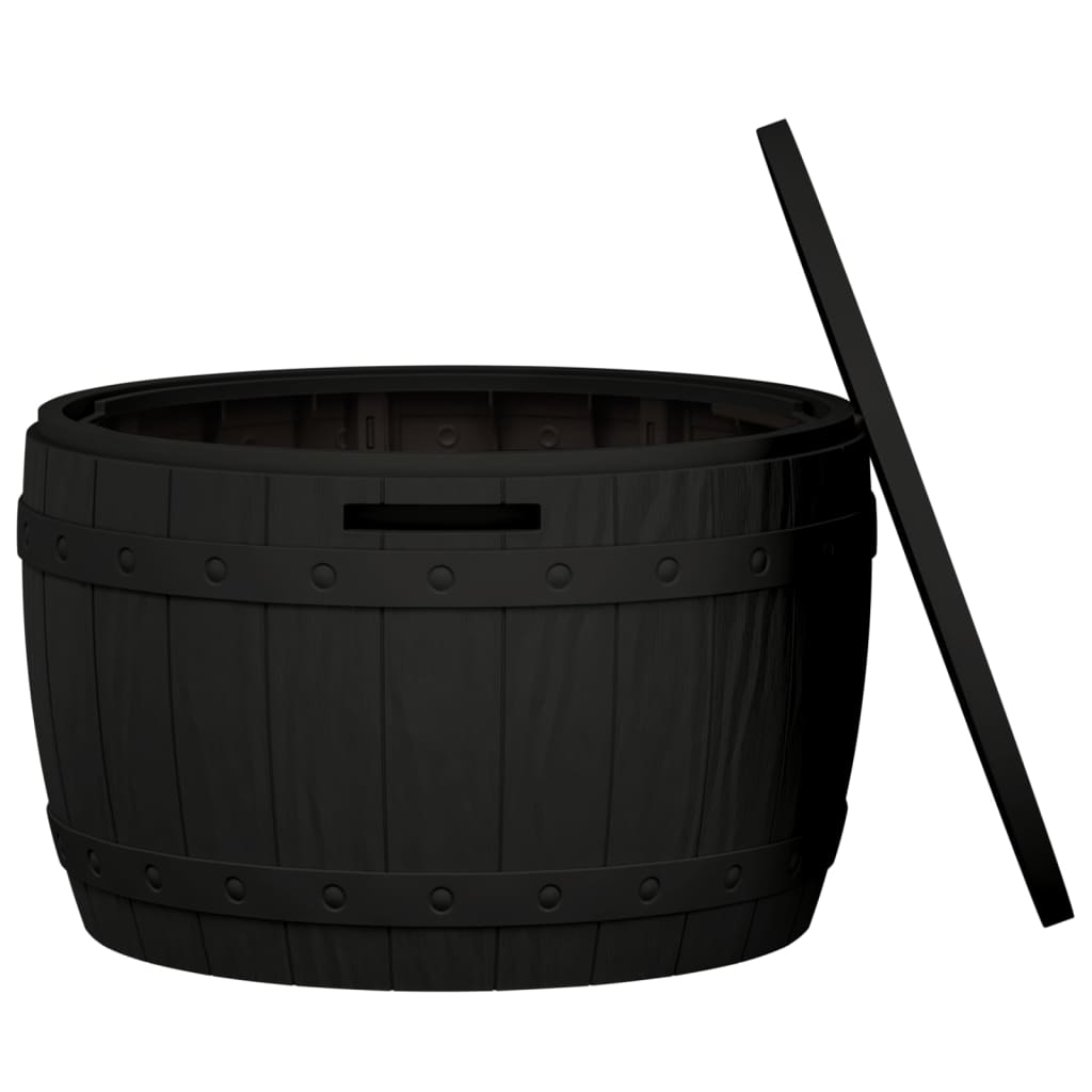 vidaXL Tuinbox 3-in-1 polypropeen zwart