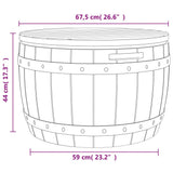 vidaXL Tuinbox 3-in-1 polypropeen zwart