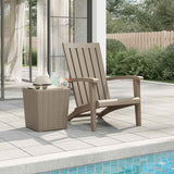 vidaXL Tuinstoel Adirondack polypropeen zwart