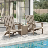 vidaXL Tuinstoel Adirondack polypropeen zwart