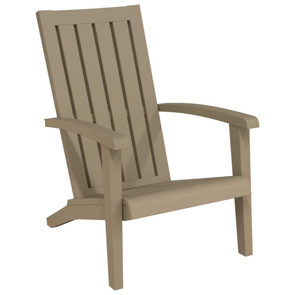 vidaXL Tuinstoel Adirondack polypropeen zwart