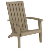 vidaXL Tuinstoel Adirondack polypropeen zwart