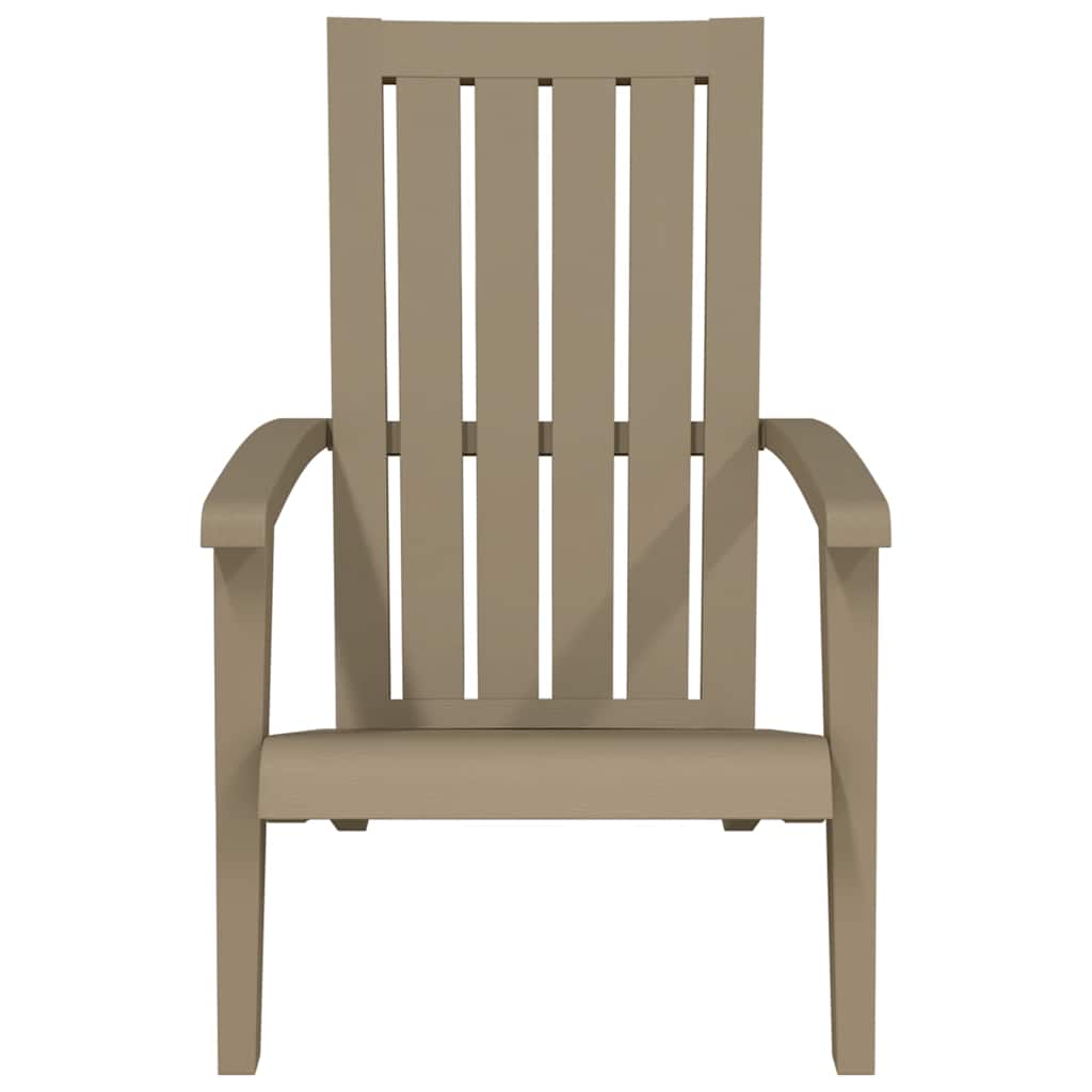 vidaXL Tuinstoel Adirondack polypropeen zwart