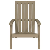 vidaXL Tuinstoel Adirondack polypropeen zwart