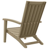 vidaXL Tuinstoel Adirondack polypropeen zwart