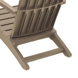vidaXL Tuinstoel Adirondack polypropeen zwart