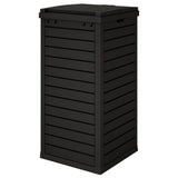 vidaXL Vuilnisbak voor buiten 41x41x86 cm polypropeen zwart